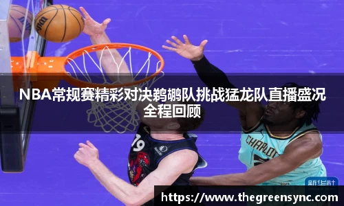 NBA常规赛精彩对决鹈鹕队挑战猛龙队直播盛况全程回顾